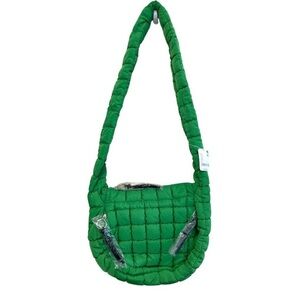 Free People Emerald Quilted Shoulder Bag